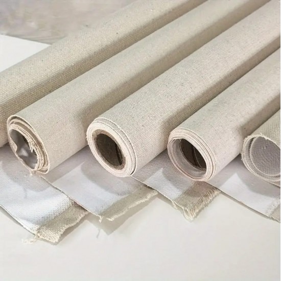 Canvas roll 2.10m*10m linen side white side - X CANVAS 420G